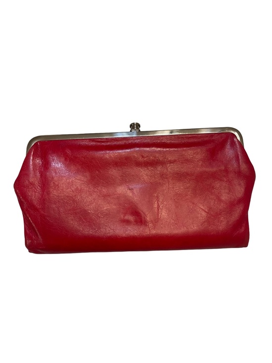 HOBO Handbags - HOBO Lauren Double Frame Leather Clutch Wallet - Red